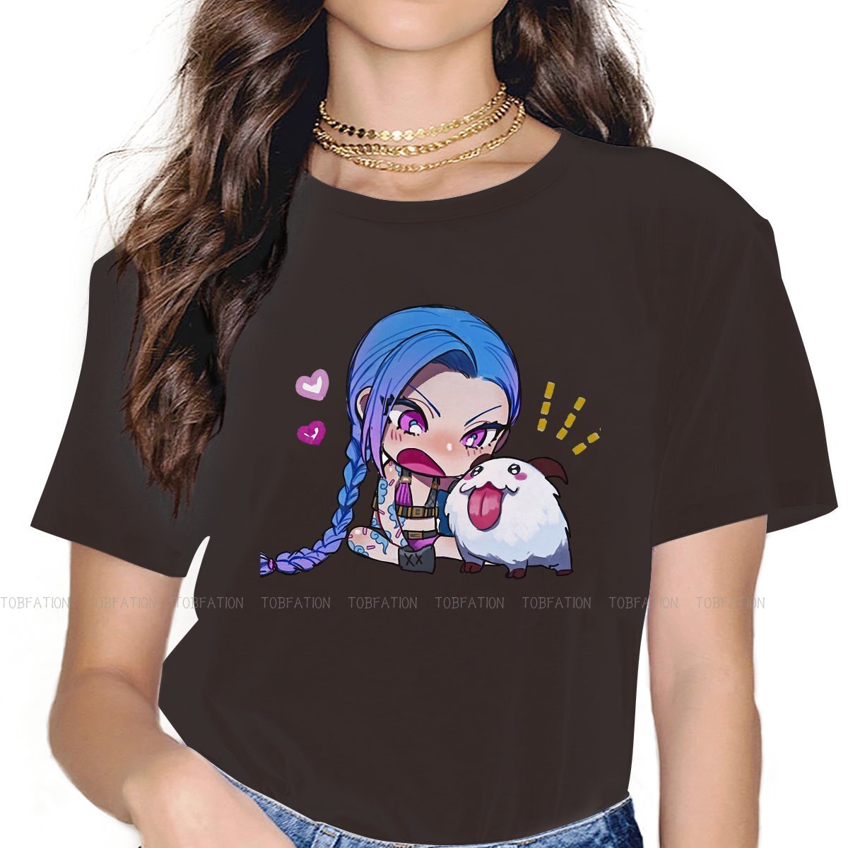 Arcane Cute Jinx Poro  T Shirt - League of Legends Fan Store