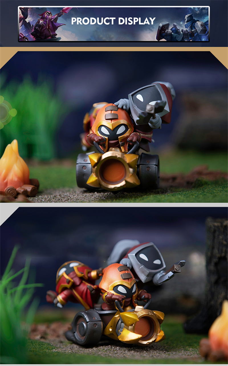 Red Party Artillery Car Little Soldier Figure - League of Legends Fan Store