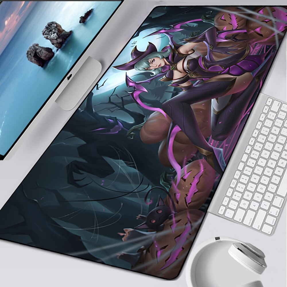 LoL Elise Gaming Mousepads, SKT Elise Deskpad, Bewitching Elise Deskmat, Blood Moon Elise Mousepad, League of Legends Deskmat Gift