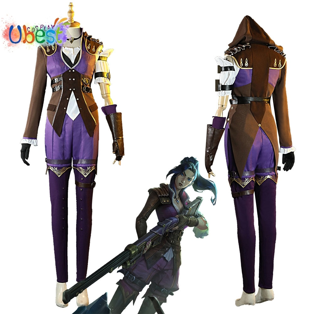 Arcane: Caitlyn Costume Cosplay Suit Shoes Wig - League of Legends Fan Store