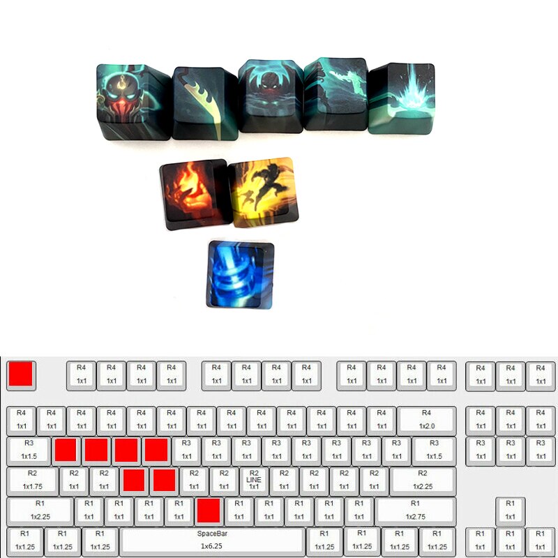 League of Legends Custom Keycaps Seris - League of Legends Fan Store