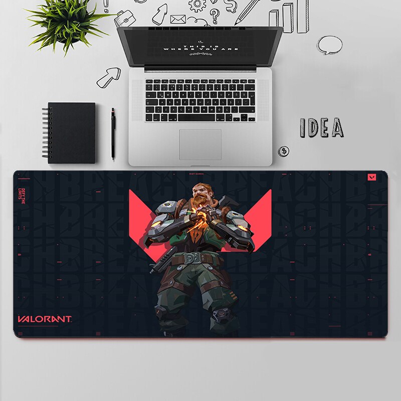 Valorant Breach Mousepads | Valorant Gaming Desk Mat Collection