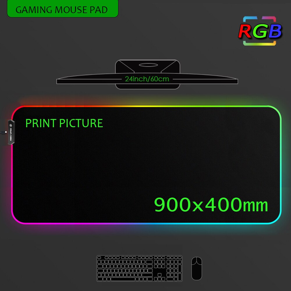 Custom Rgb MousePad - Personalized Rgb Deskmat -  DIY Gift for Gamer