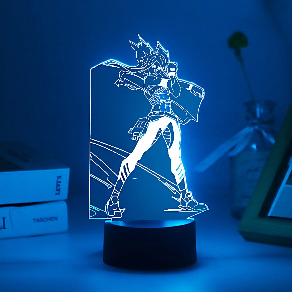 VALORANT 3D Led Night Lights - Skye Cypher Neon - Valorant Merch