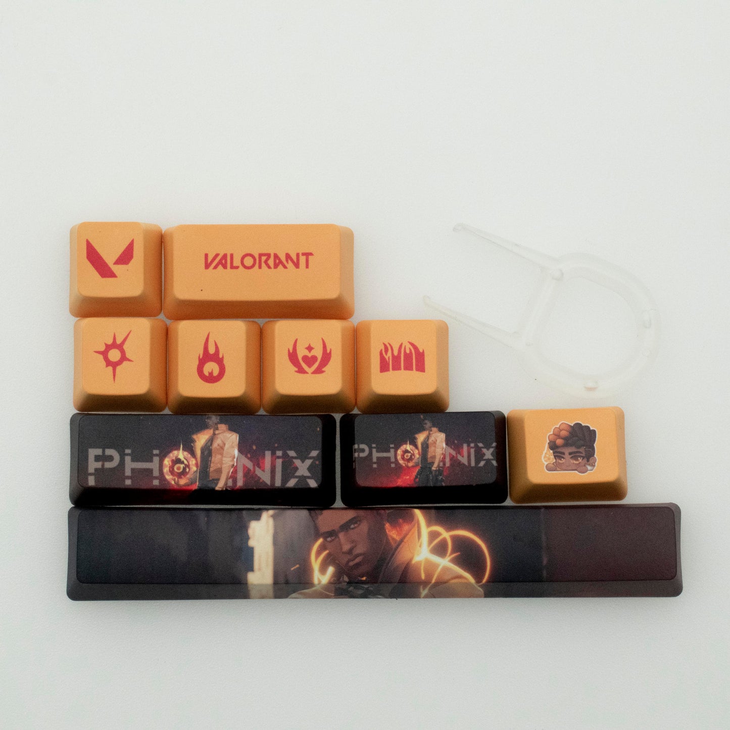 Valorant Phoenix Custom Keycaps -  Best Gift for Valorant Player - Gamer Keycap Series