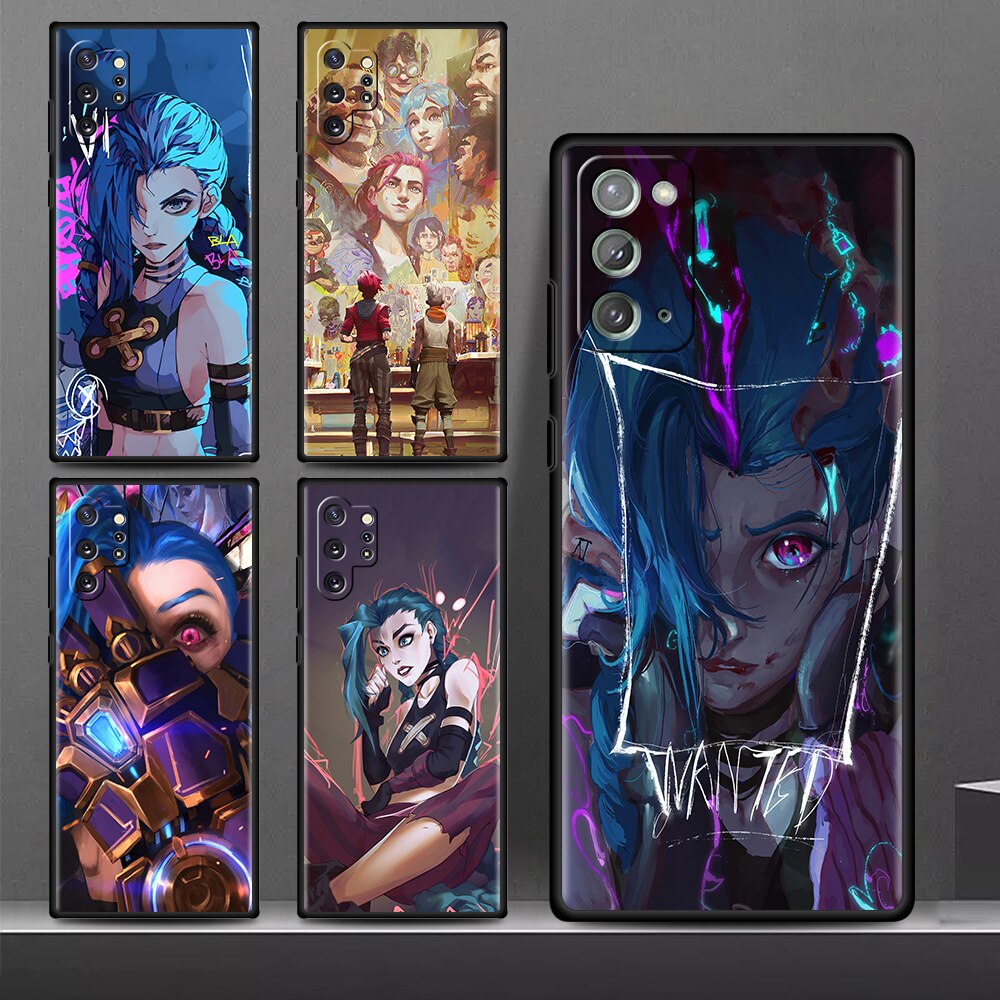 Collection 3 Case For Samsung Galaxy Note 20 Ultra 10 Plus 9 8 A50 A70 A30 A20 A10 M51 M31 M30s A40 A10e Soft Phone Cover Arcane Hot Anime - League of Legends Fan Store