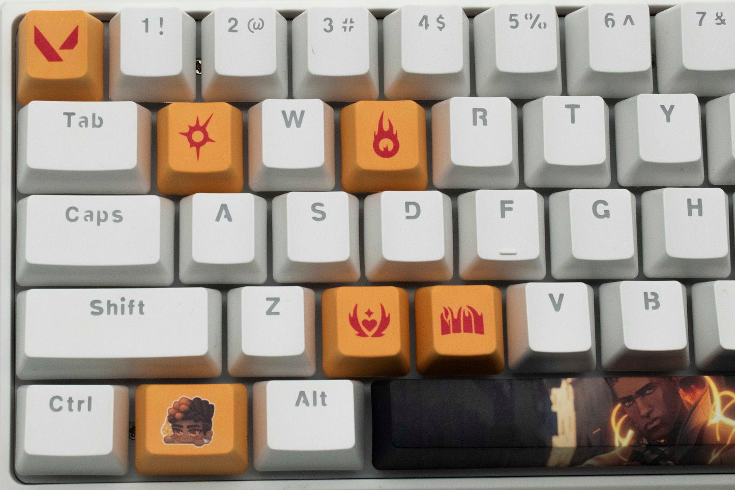 Valorant Phoenix Custom Keycaps -  Best Gift for Valorant Player - Gamer Keycap Series