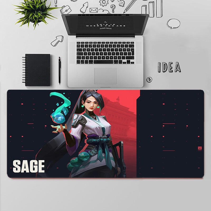 Valorant Sage Desk Mats | Valorant Gaming Mousepads | Gift For Sage Player