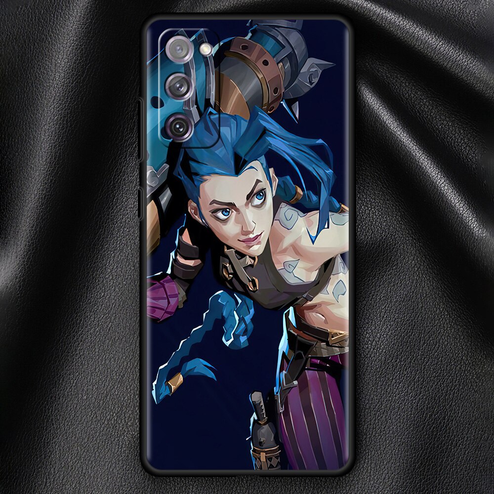 Collection 3 Black Soft Case For Samsung Galaxy S21 Ultra S20 FE Plus S10 Lite S9 S8 S10e S7 Edge A52 A51 A12 Phone Cover Arcane Hot Anime - League of Legends Fan Store