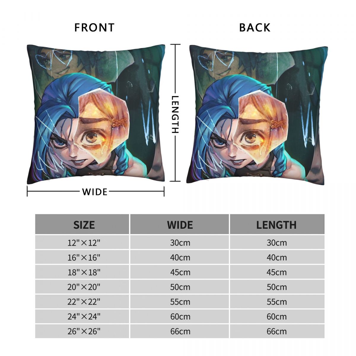 Jinx Is Watching You Throw Pillow Case - League of Legends Fan Store