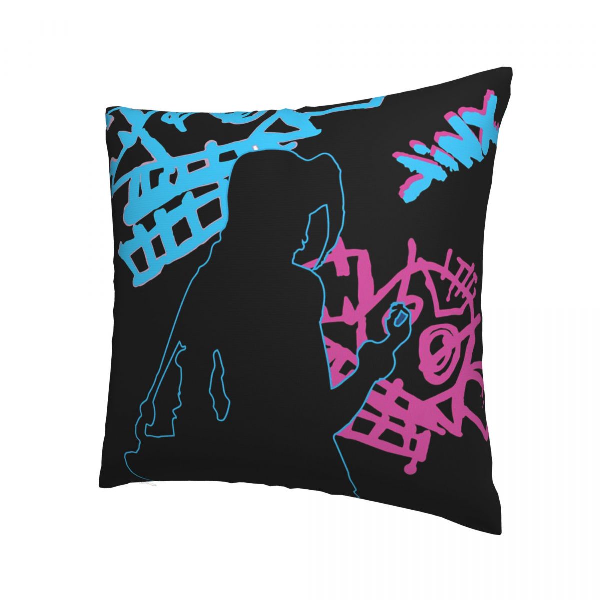 Jinx Throw Pillow Case Arcane 8 - League of Legends Fan Store