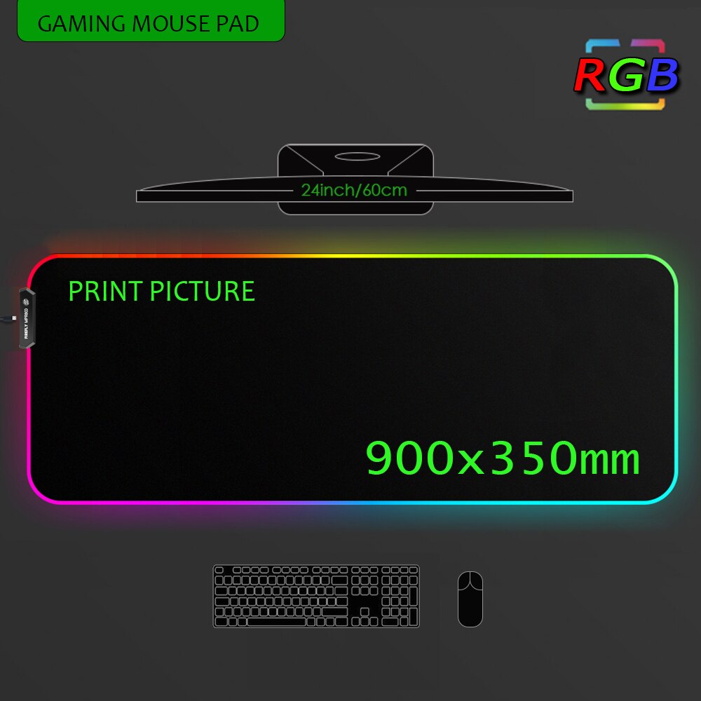 Custom Rgb MousePad - Personalized Rgb Deskmat -  DIY Gift for Gamer