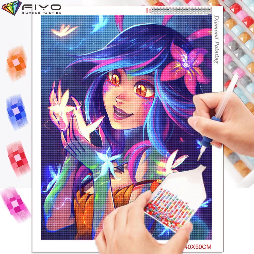 Neeko and Zoe Series 1 Diamond Art Mosaic - League of Legends Fan Store