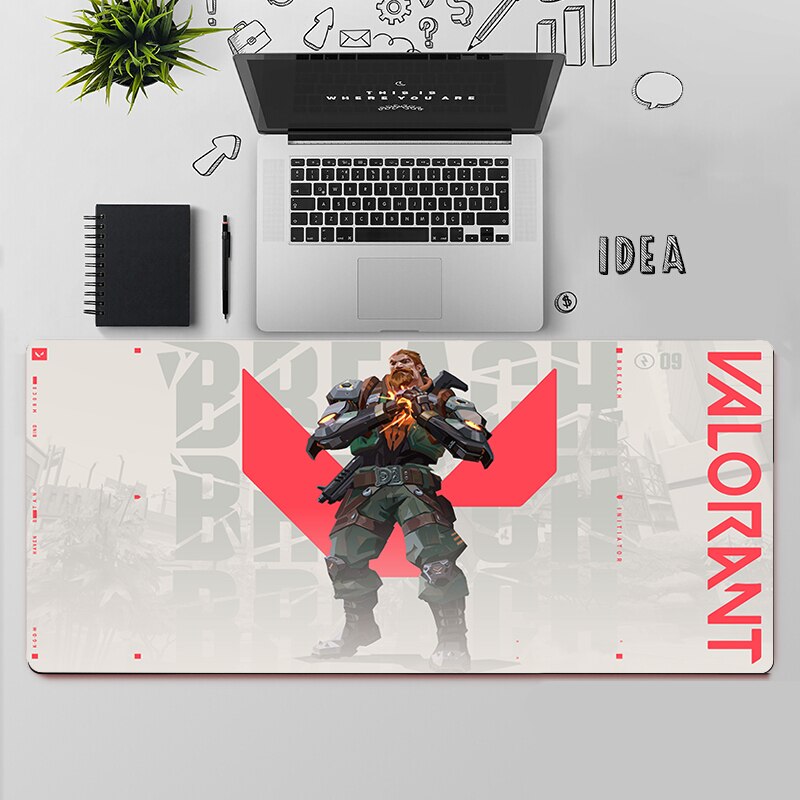 Valorant Breach Mousepads | Valorant Gaming Desk Mat Collection