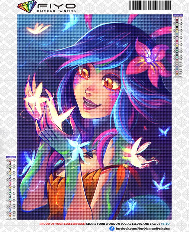 Diamond Art Mosaic -- Neeko Zoe - League of Legends Fan Store