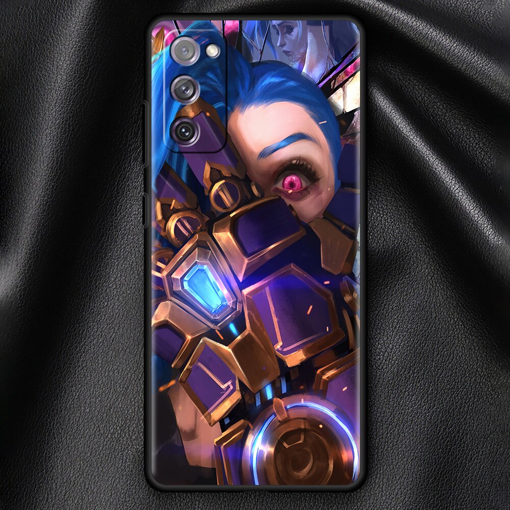 Collection 1 Black Soft Case For Samsung Galaxy S21 Ultra S20 FE Plus S10 Lite S9 S8 S10e S7 Edge A52 A51 A12 Phone Cover Arcane Hot Anime - League of Legends Fan Store