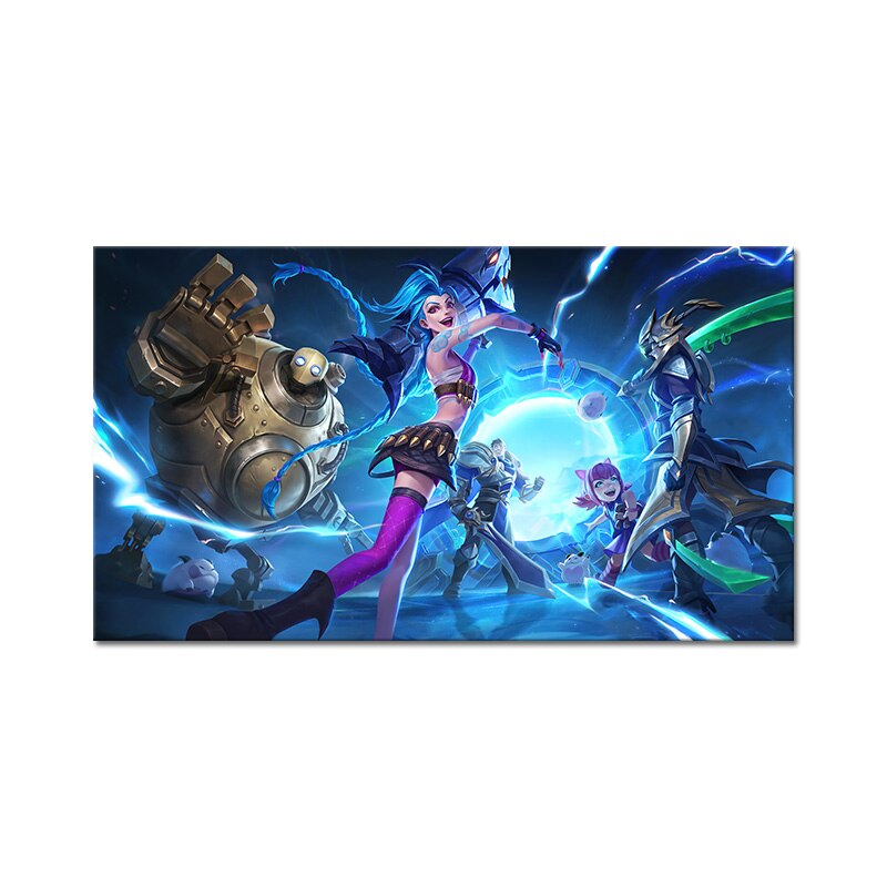 Wild Rift Jinx Annie Garen Master Yi Poster - Canvas Painting - League of Legends Fan Store