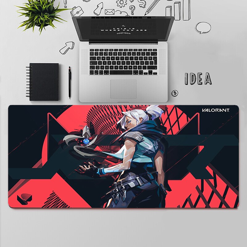 Valorant Jett Desk Mats | Valorant Gaming Mousepads | Gift For Agent Jett Player