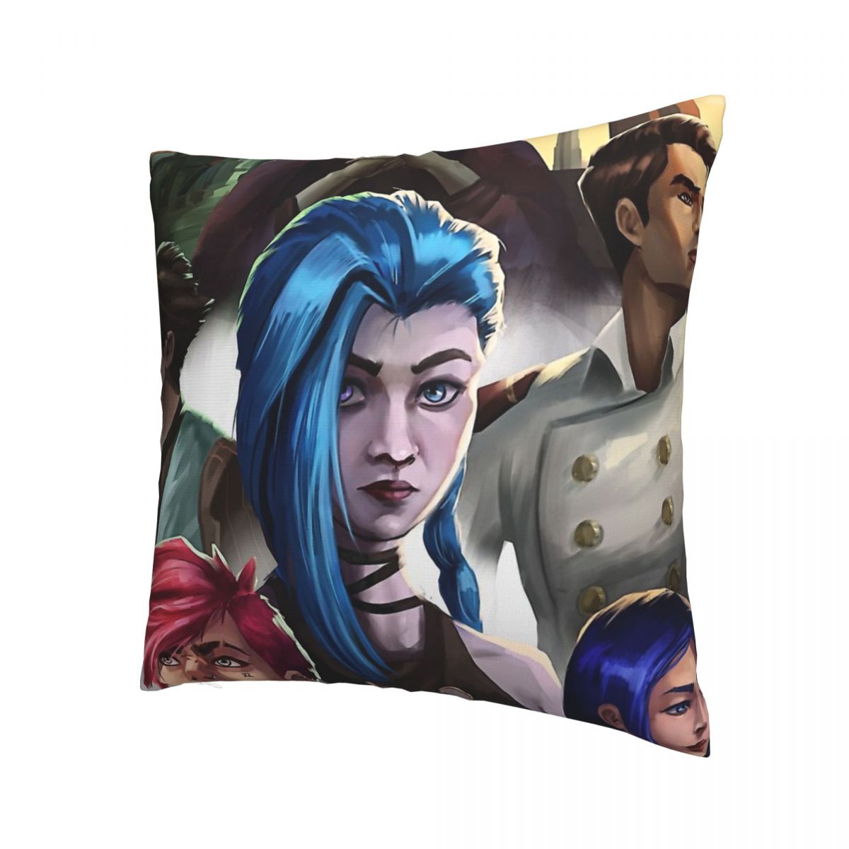 World Throw Pillow Case Arcane - League of Legends Fan Store