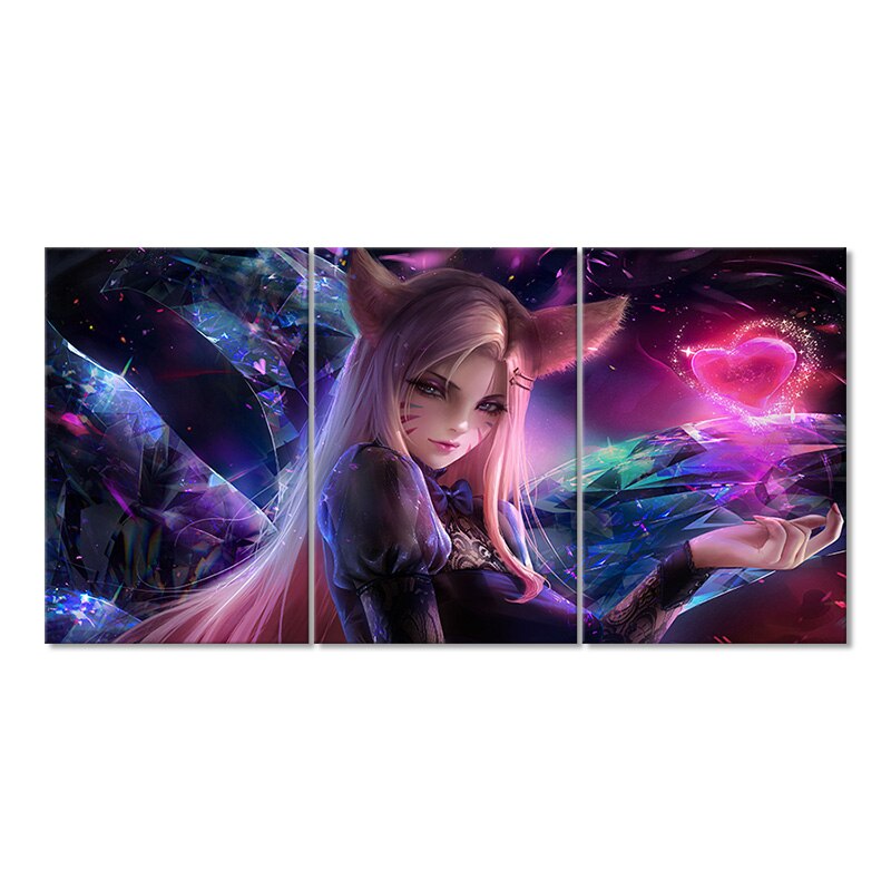 K/DA Ahri Sexy Poster - Canvas Painting - League of Legends Fan Store