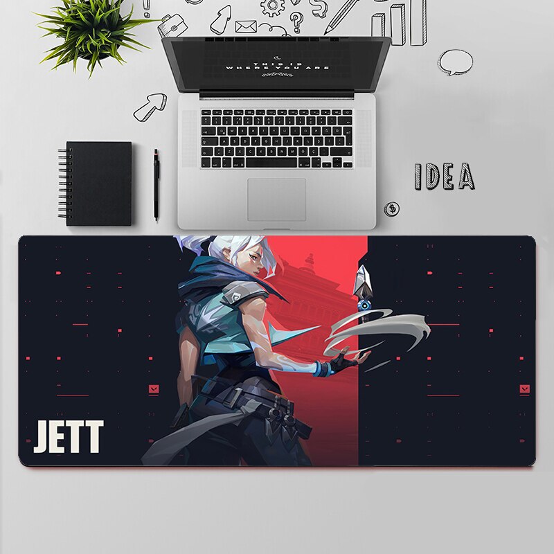 Valorant Jett Mousepads | Valorant Gaming Desk Mat Collection