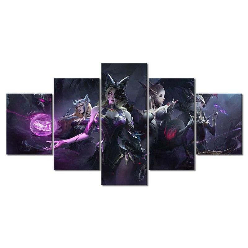 "Coven" Ahri Evelynn Ashe Cassiopeia Warwick Malphite Poster - Canvas Painting - League of Legends Fan Store