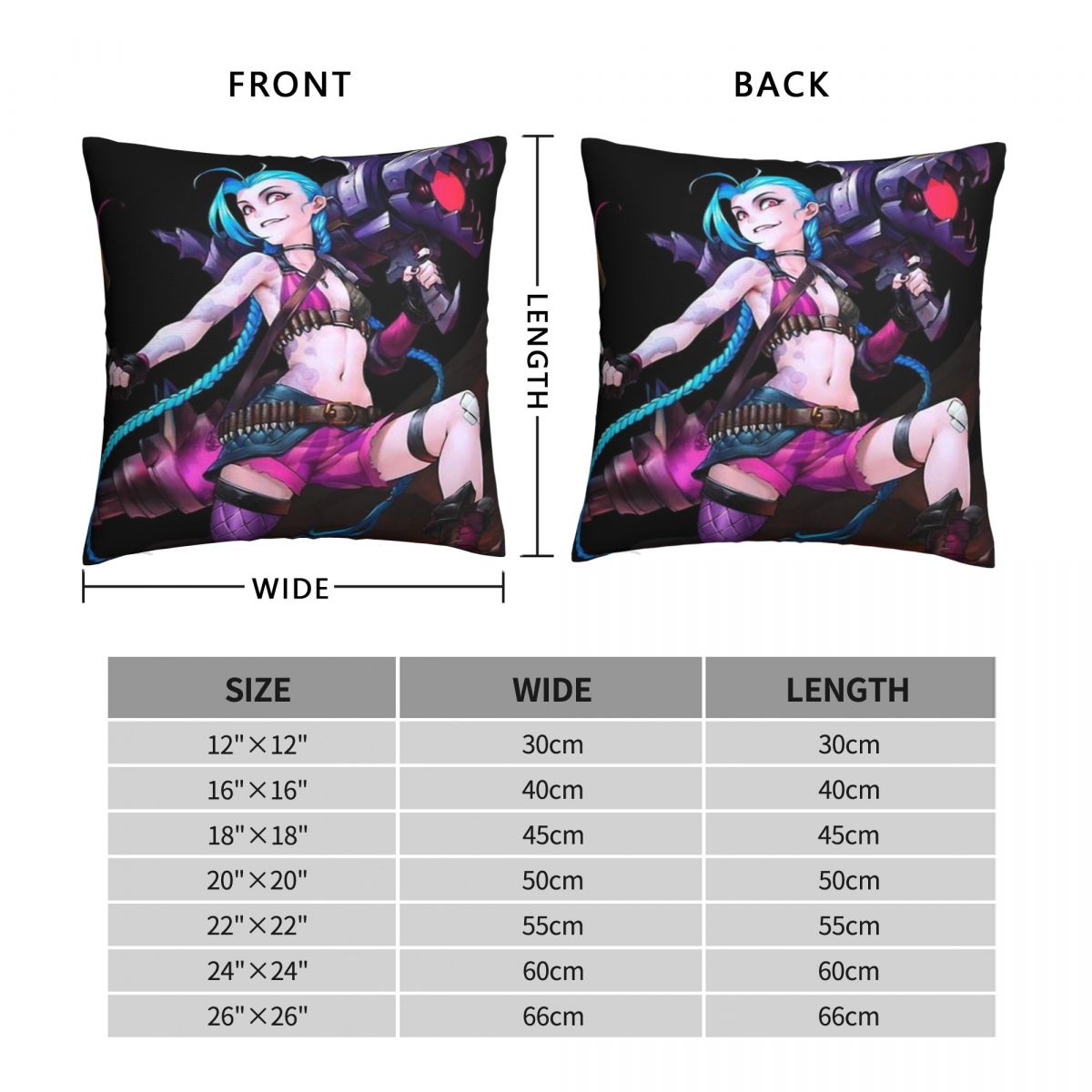 Get Jinxed Poster Pillowcase Arcane - League of Legends Fan Store