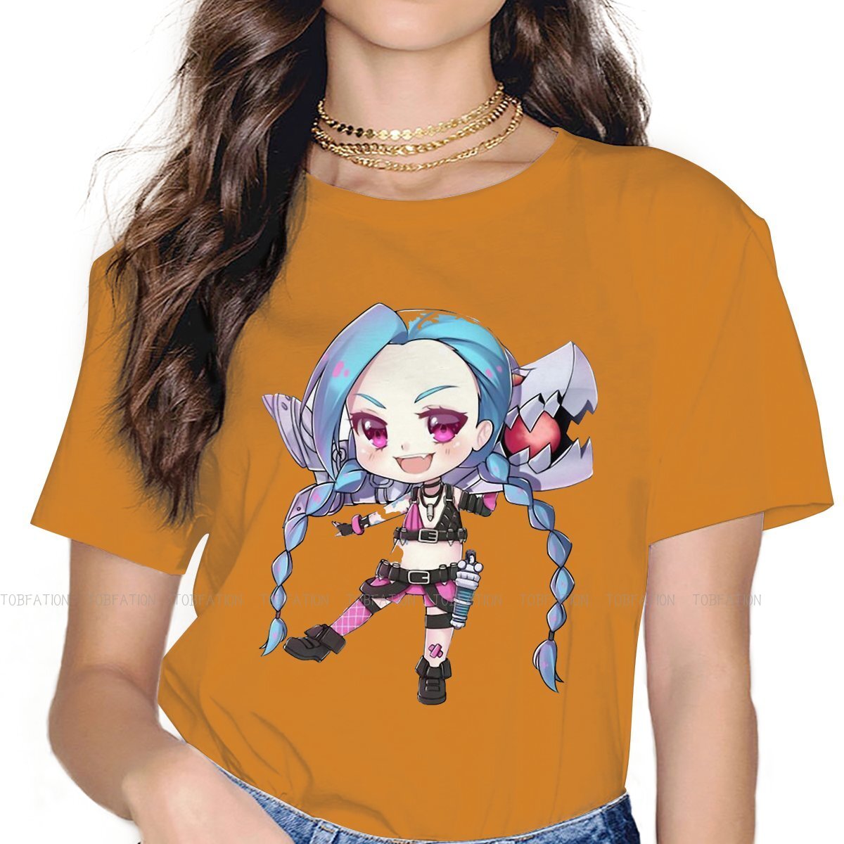 Bubbly Jinx Hipster T-Shirts - League of Legends Fan Store