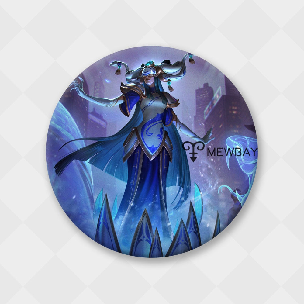 League of Legends Badge Lux Ezreal Kindred Amumu Lissandra Metal Brooch - League of Legends Fan Store