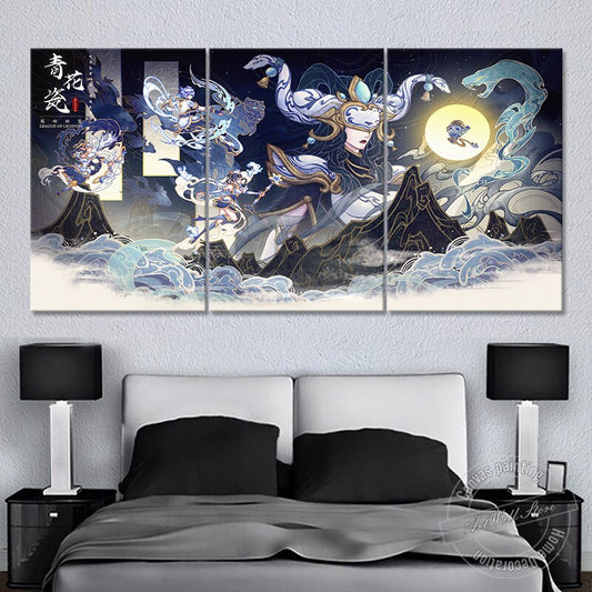 "Porcelain" Lux Lissandra Ezreal Poster - Canvas Painting - League of Legends Fan Store