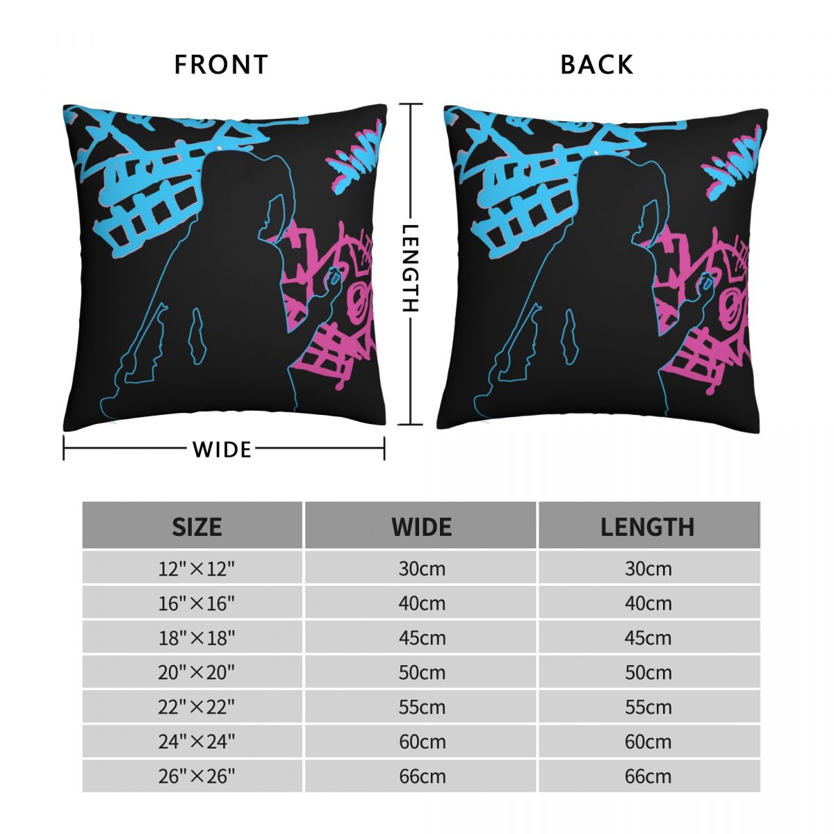 Jinx Throw Pillow Case Arcane 8 - League of Legends Fan Store