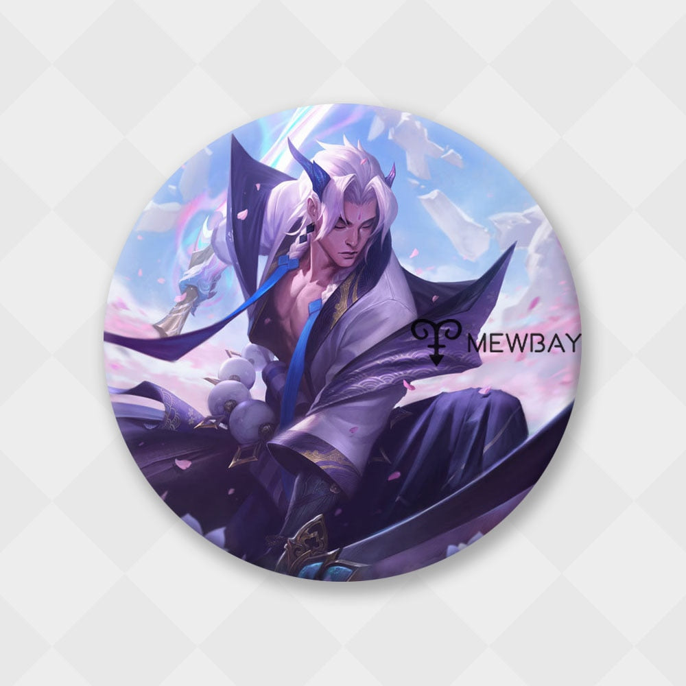 League of Legends Yone Battle Academia Dawnbringer Badge - Brooch Collection - League of Legends Fan Store