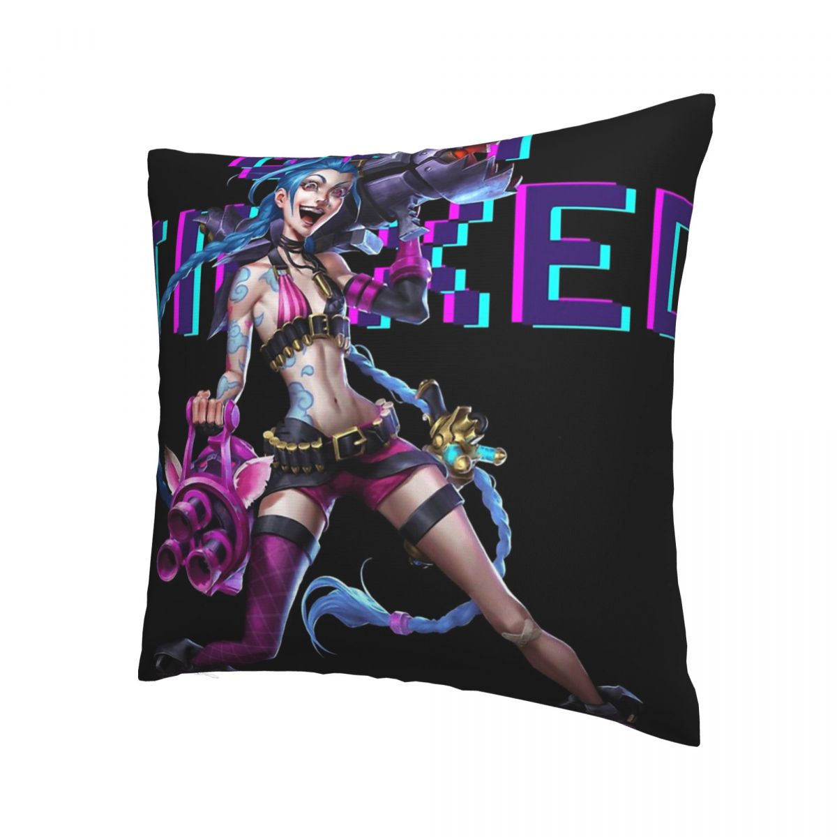 Get Jinxed Polyester Cushion Cover - League of Legends Fan Store