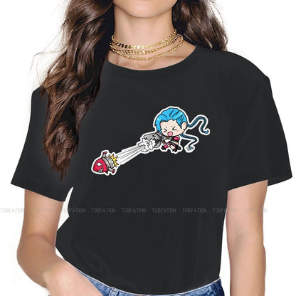 Arcane Cute Sticker Jinx Humor T Shirt - League of Legends Fan Store