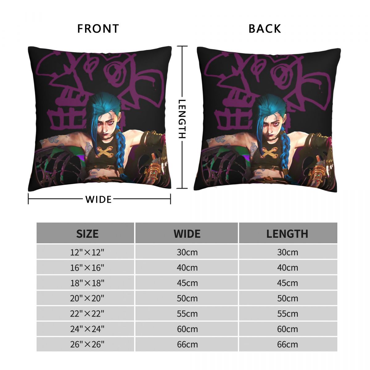 You are Jinx Throw Pillow Case - League of Legends Fan Store