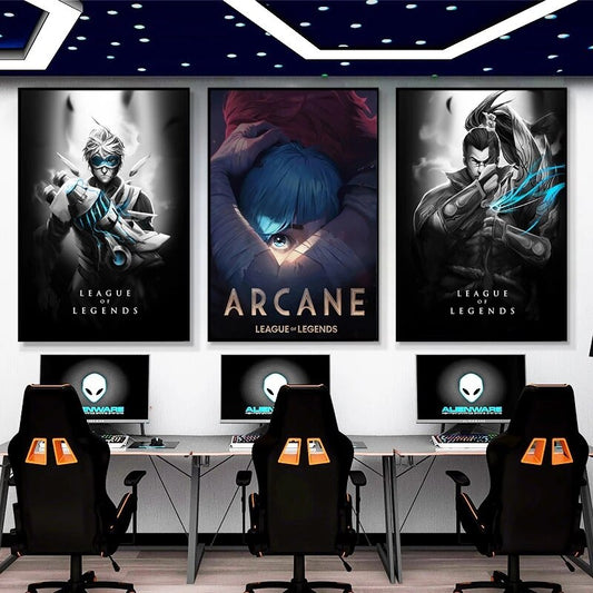 League of Legends Arcane Jinx Vijays Yasuo Diamond Art Mosaic - League of Legends Fan Store