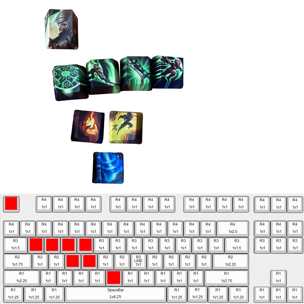 League of Legends Custom Keycaps Seris - League of Legends Fan Store