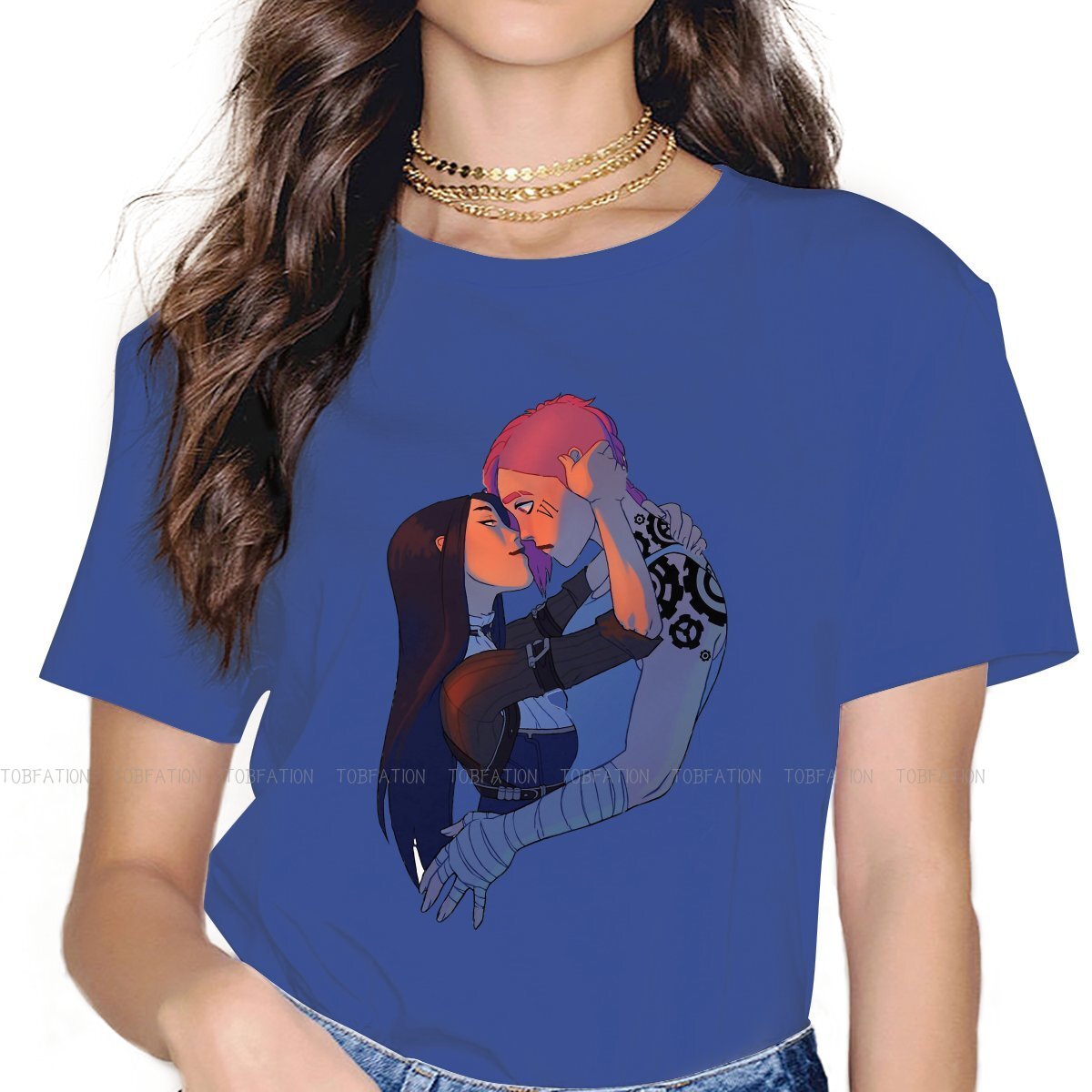 Caitlyn Vi In Love Unique T-Shirt - League of Legends Fan Store