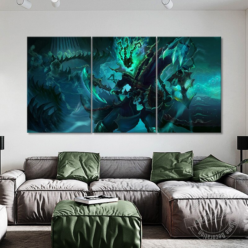 Thresh Poster - Canvas Painting - League of Legends Fan Store