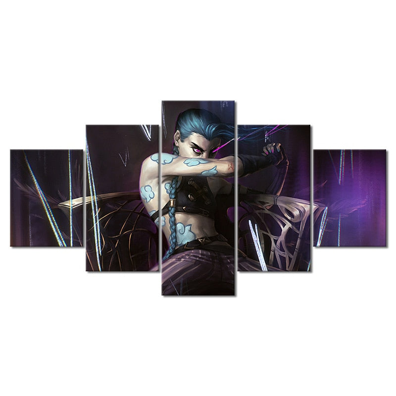 Arcane Jinx Poster - Canvas Painting - League of Legends Fan Store