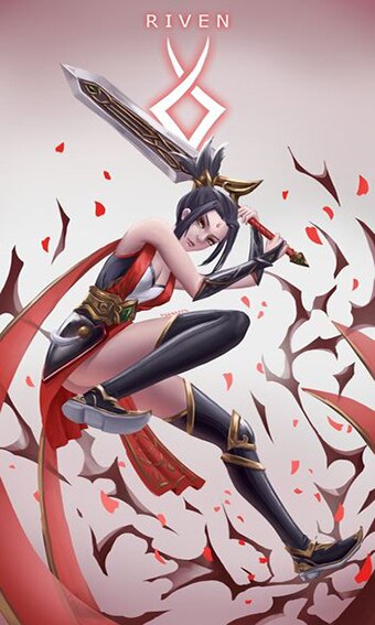 Diamond Art Mosaic -- Irelia Akali Jinx Kaisa Riven Fiora Teemo Yone - League of Legends Fan Store