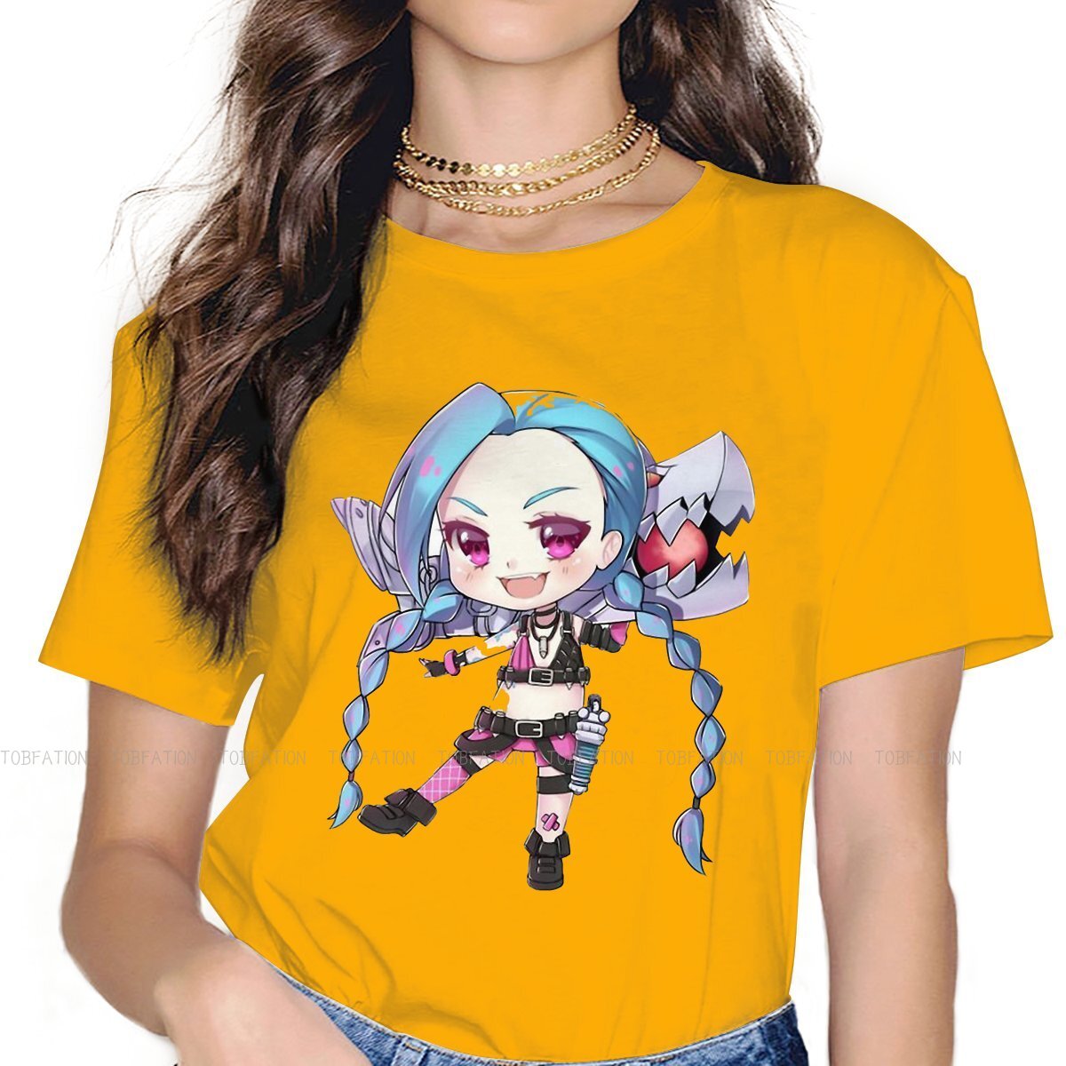 Bubbly Jinx Hipster T-Shirts - League of Legends Fan Store