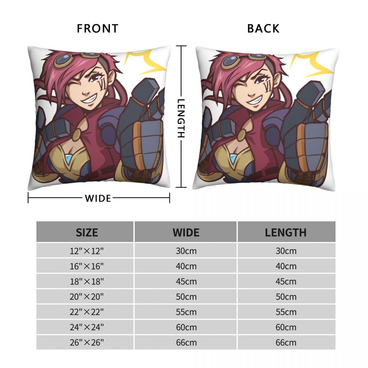 Vi Pillowcase - League of Legends Fan Store