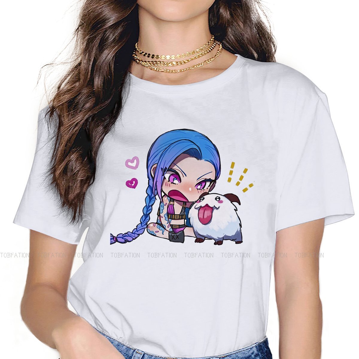 Arcane Cute Jinx Poro  T Shirt - League of Legends Fan Store