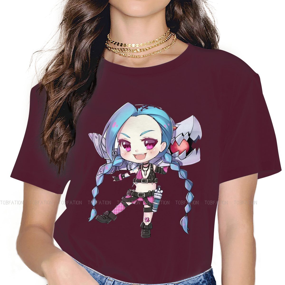 Bubbly Jinx Hipster T-Shirts - League of Legends Fan Store