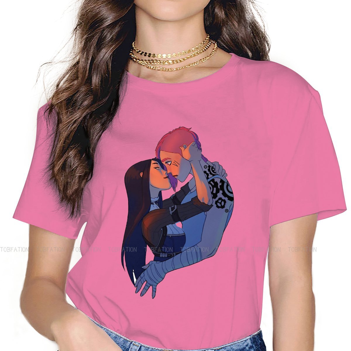 Caitlyn Vi In Love Unique T-Shirt - League of Legends Fan Store