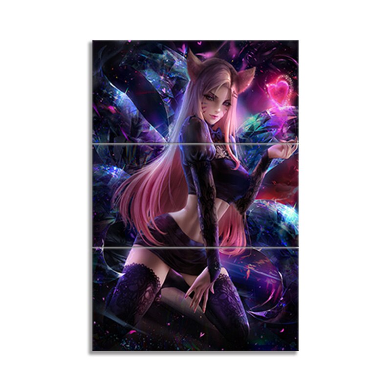 K/DA Ahri Sexy Poster - Canvas Painting - League of Legends Fan Store