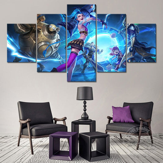 Wild Rift Jinx Annie Garen Master Yi Poster - Canvas Painting - League of Legends Fan Store