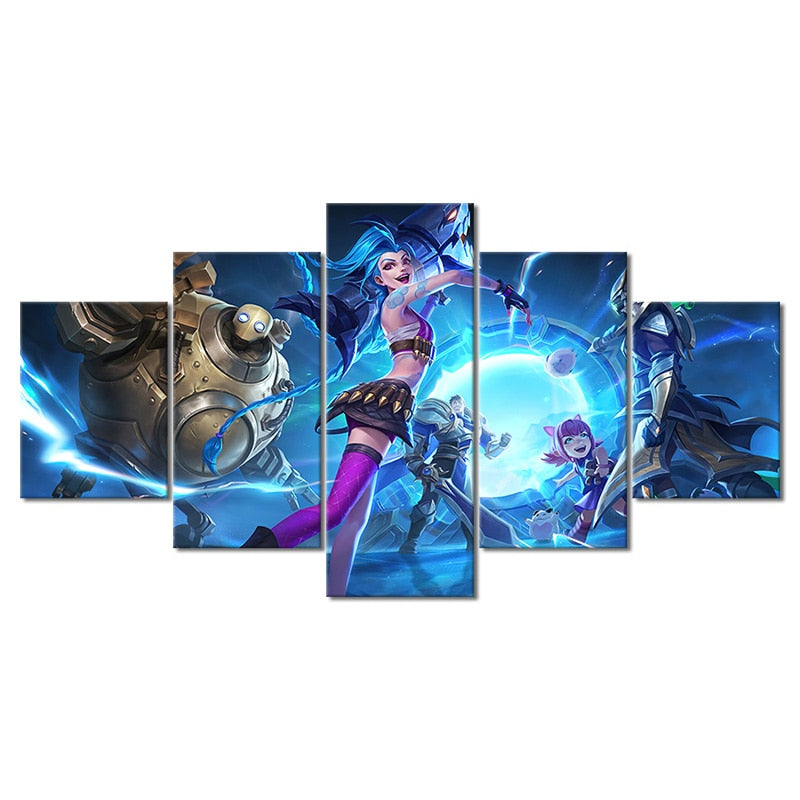 Wild Rift Jinx Annie Garen Master Yi Poster - Canvas Painting - League of Legends Fan Store