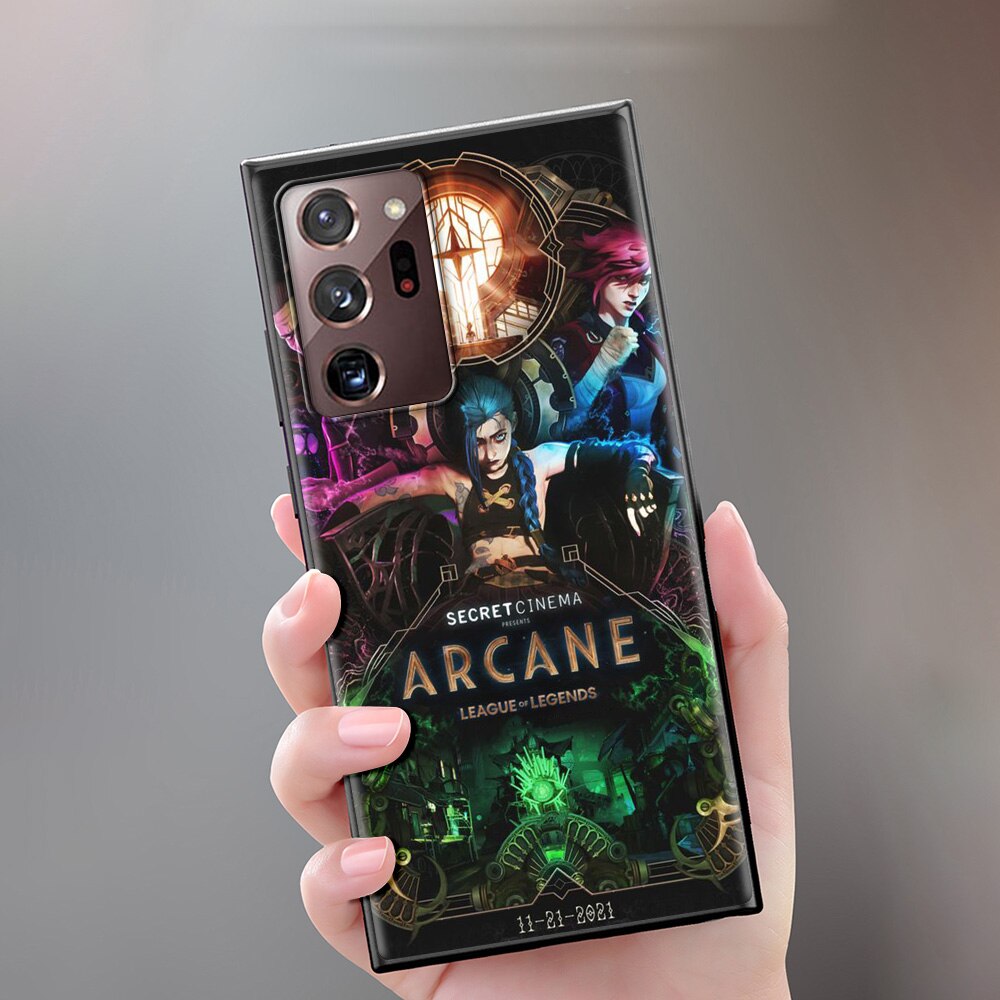 Collection 2 Case For Samsung Galaxy Note 20 Ultra 10 Plus 9 8 A50 A70 A30 A20 A10 M51 M31 M30s A40 A10e Soft Phone Cover Arcane Hot Anime - League of Legends Fan Store